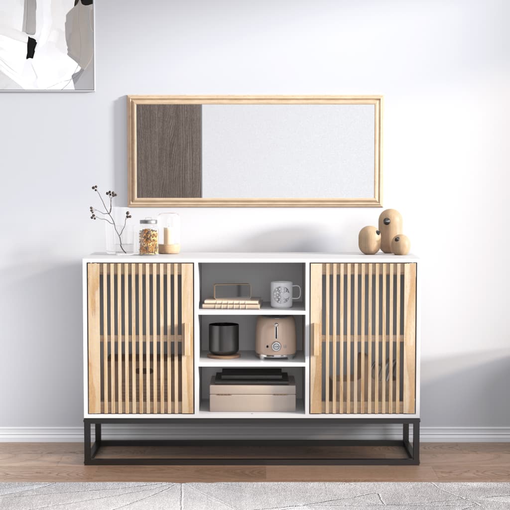 Dressoir 105x30x65 cm bewerkt hout wit is nu te koop bij PeponiXL, paradijselijk wonen!