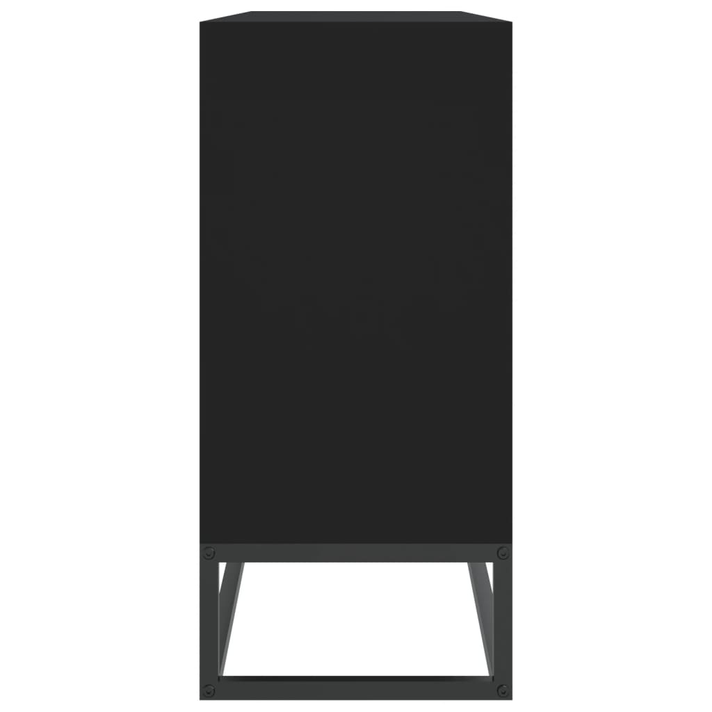 Dressoir 105x30x65 cm bewerkt hout zwart is nu te koop bij PeponiXL, paradijselijk wonen!