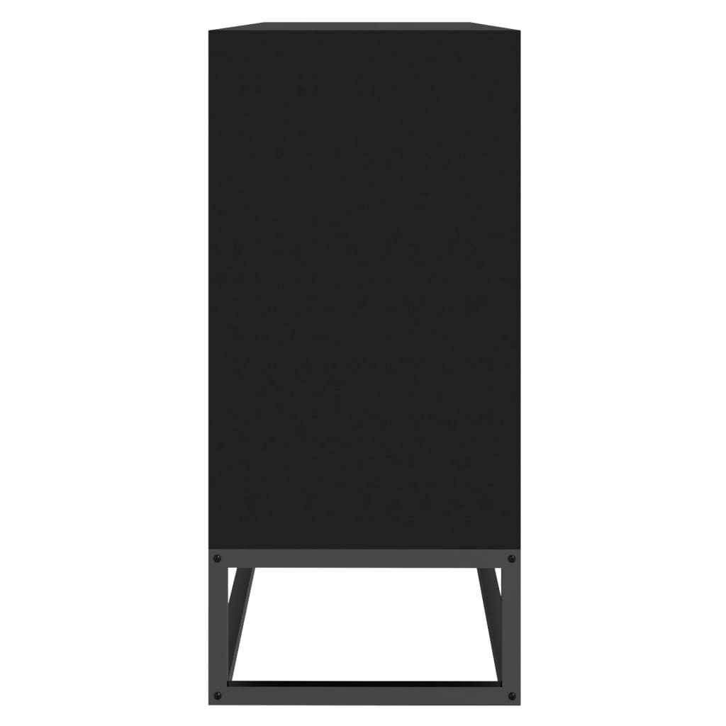 Dressoir 105x30x65 cm bewerkt hout zwart is nu te koop bij PeponiXL, paradijselijk wonen!