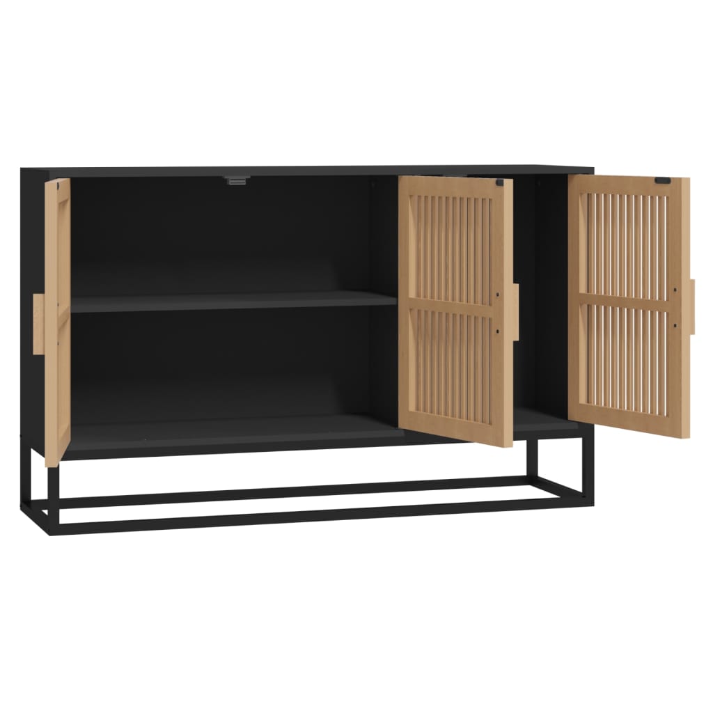Dressoir 105x30x65 cm bewerkt hout zwart is nu te koop bij PeponiXL, paradijselijk wonen!
