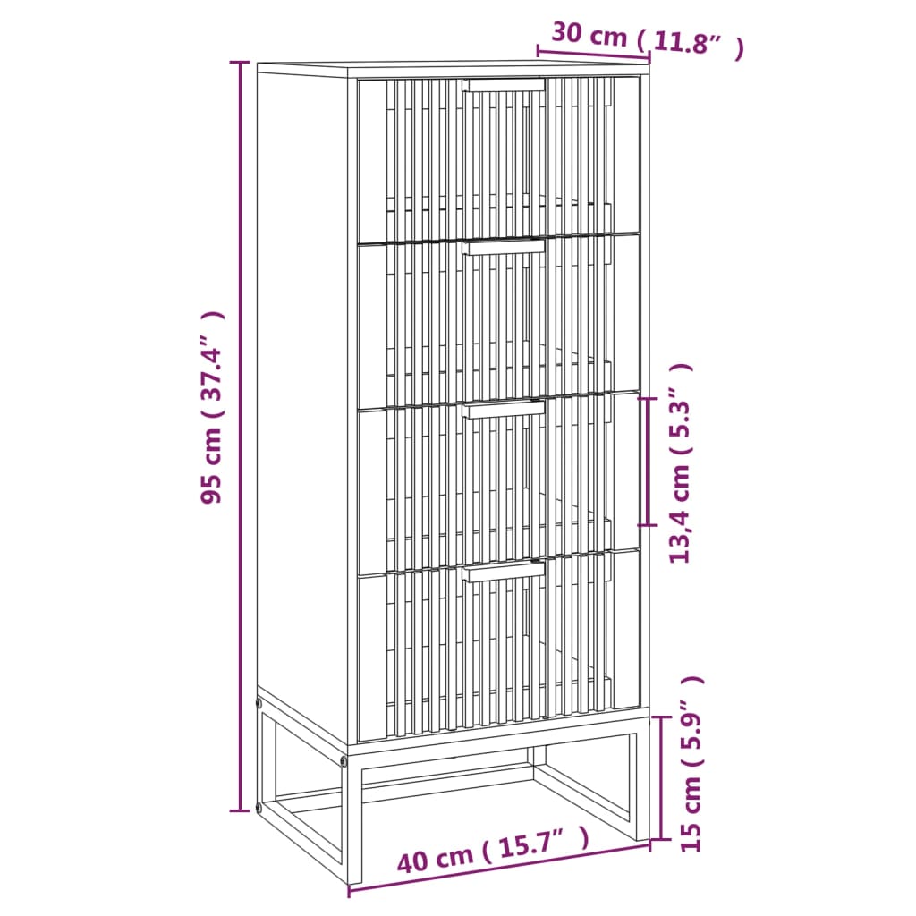 Hoge kast 40x30x95 cm bewerkt hout is nu te koop bij PeponiXL, paradijselijk wonen!
