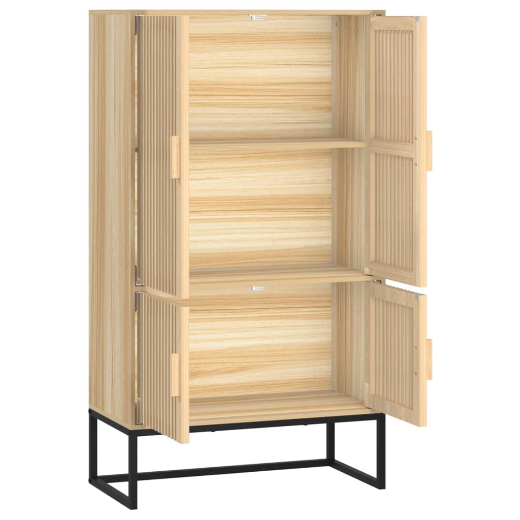 Hoge kast 70x35x125 cm bewerkt hout is nu te koop bij PeponiXL, paradijselijk wonen!