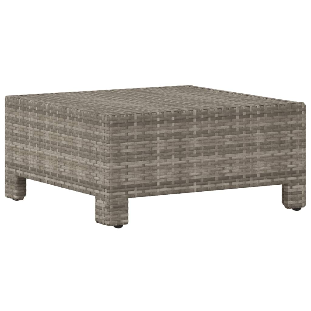 Tuinvoetenbank met kussen grijs poly rattan is nu te koop bij PeponiXL, paradijselijk wonen!