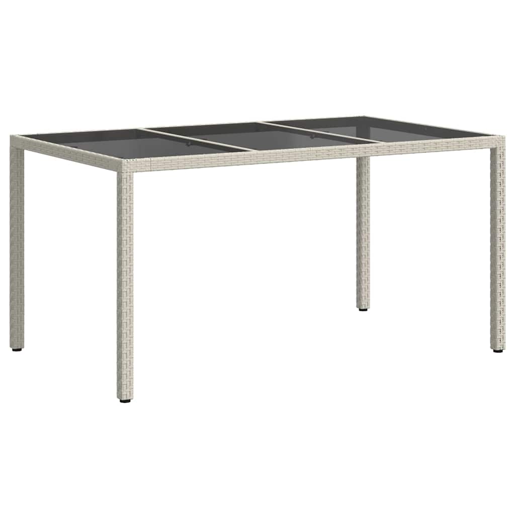 Tuinstafel Wit 150 x 90 x 75 cm poly rattan is nu te koop bij PeponiXL, paradijselijk wonen!