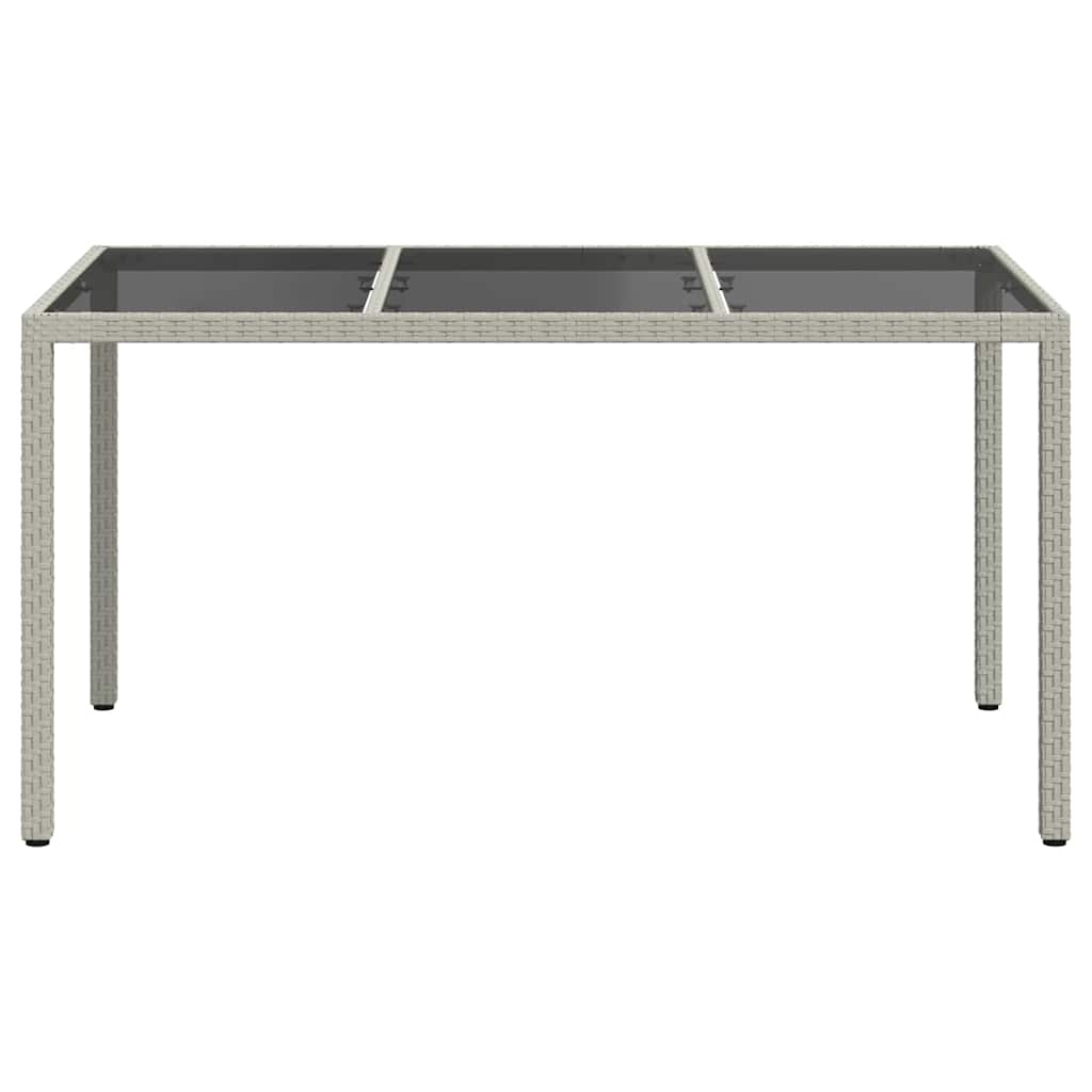 Tuinstafel Wit 150 x 90 x 75 cm poly rattan is nu te koop bij PeponiXL, paradijselijk wonen!