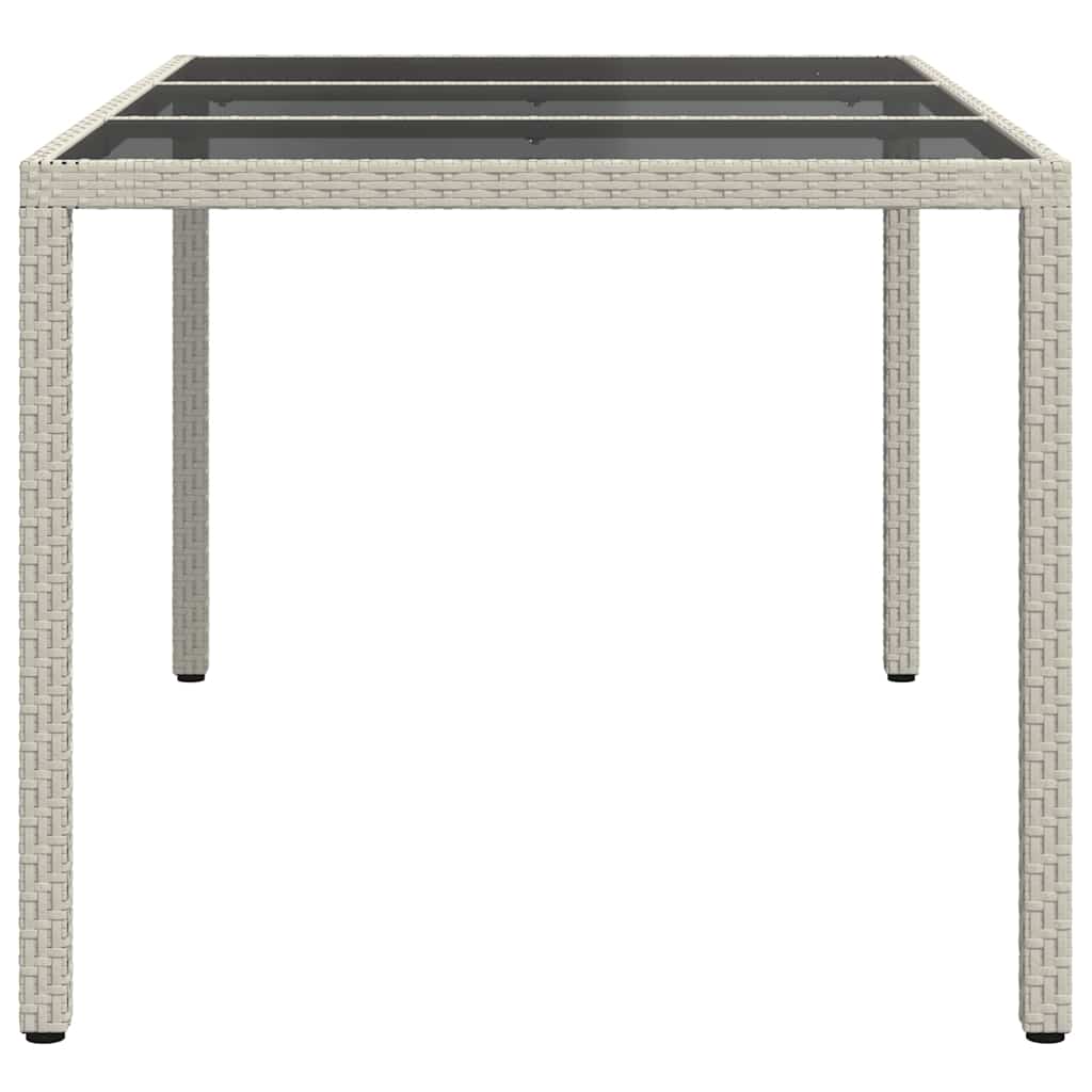 Tuinstafel Wit 150 x 90 x 75 cm poly rattan is nu te koop bij PeponiXL, paradijselijk wonen!