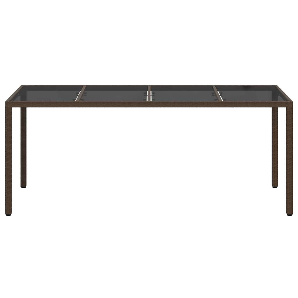 Tuinstafel Bruin 190 x 90 x 75 cm poly rattan is nu te koop bij PeponiXL, paradijselijk wonen!