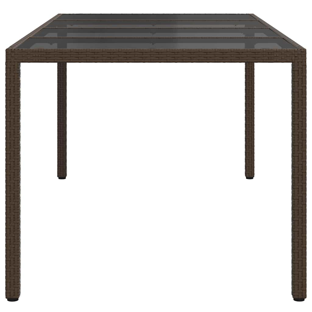 Tuinstafel Bruin 190 x 90 x 75 cm poly rattan is nu te koop bij PeponiXL, paradijselijk wonen!