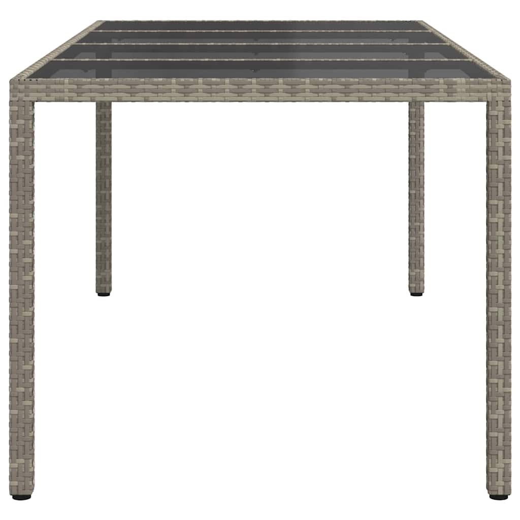 Tuinstafel Grijs 190 x 90 x 75 cm poly rattan is nu te koop bij PeponiXL, paradijselijk wonen!