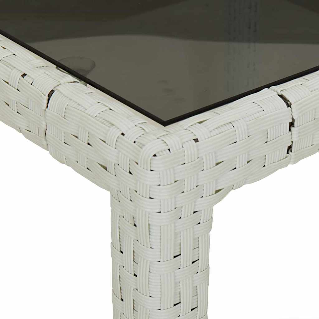 Tuinstafel Wit 190 x 90 x 75 cm poly rattan is nu te koop bij PeponiXL, paradijselijk wonen!