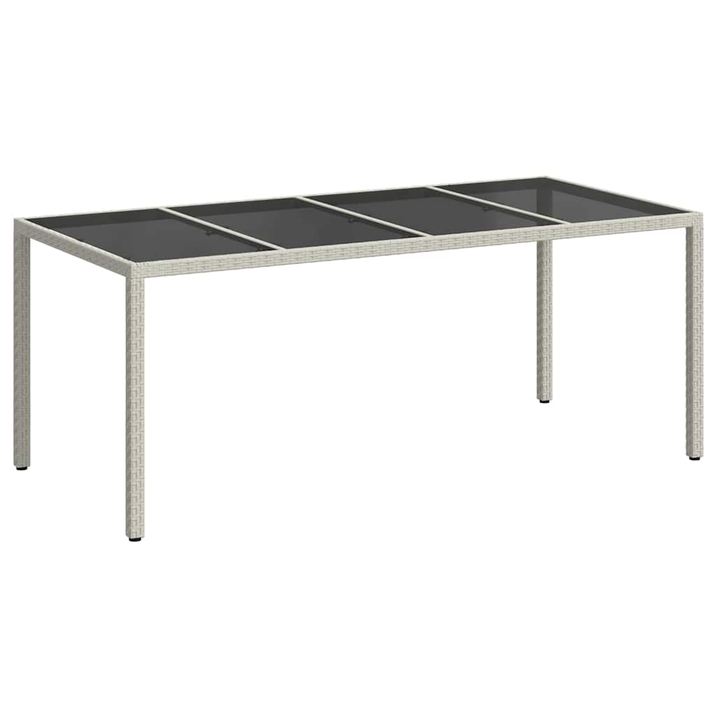 Tuinstafel Wit 190 x 90 x 75 cm poly rattan is nu te koop bij PeponiXL, paradijselijk wonen!