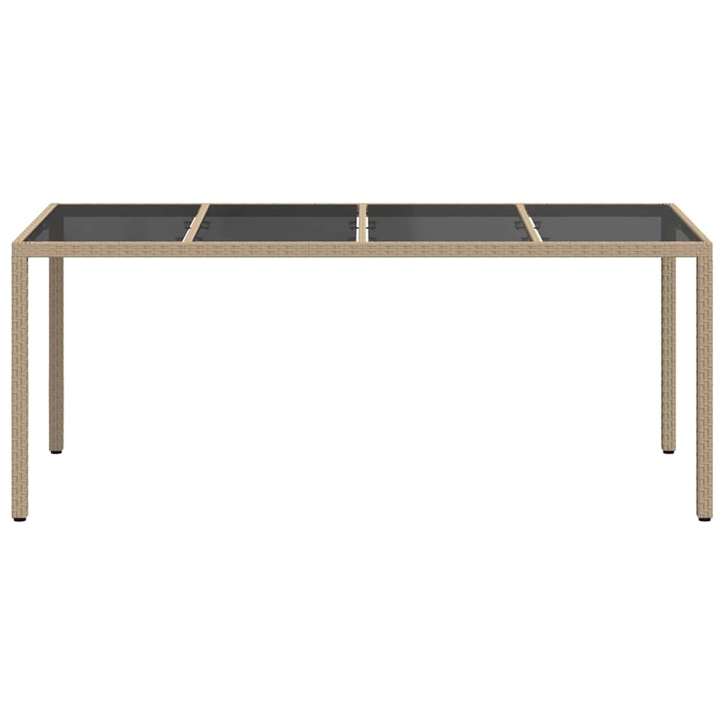 Tuinstafel Beige 190 x 90 x 75 cm poly rattan is nu te koop bij PeponiXL, paradijselijk wonen!