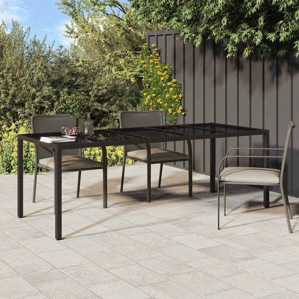 Tuinstafel Bruin 250 x 100 x 75 cm poly rattan is nu te koop bij PeponiXL, paradijselijk wonen!