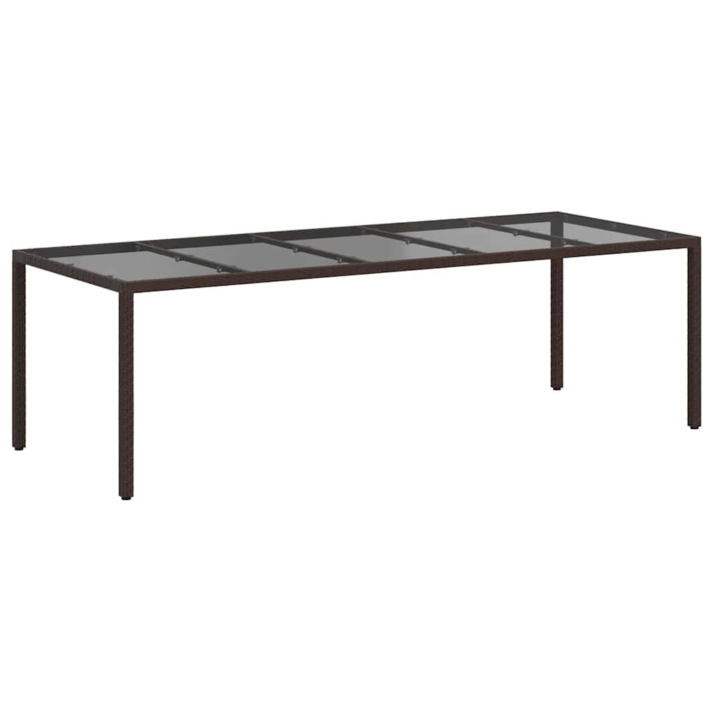 Tuinstafel Bruin 250 x 100 x 75 cm poly rattan is nu te koop bij PeponiXL, paradijselijk wonen!