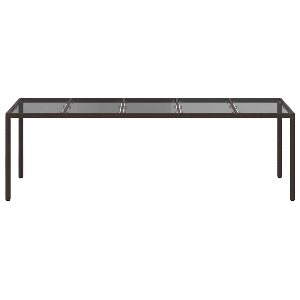 Tuinstafel Bruin 250 x 100 x 75 cm poly rattan is nu te koop bij PeponiXL, paradijselijk wonen!