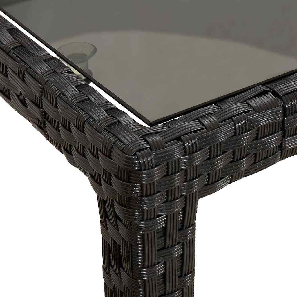 Tuinstafel Pure Zwart 250 x 100 x 75 cm poly rattan is nu te koop bij PeponiXL, paradijselijk wonen!