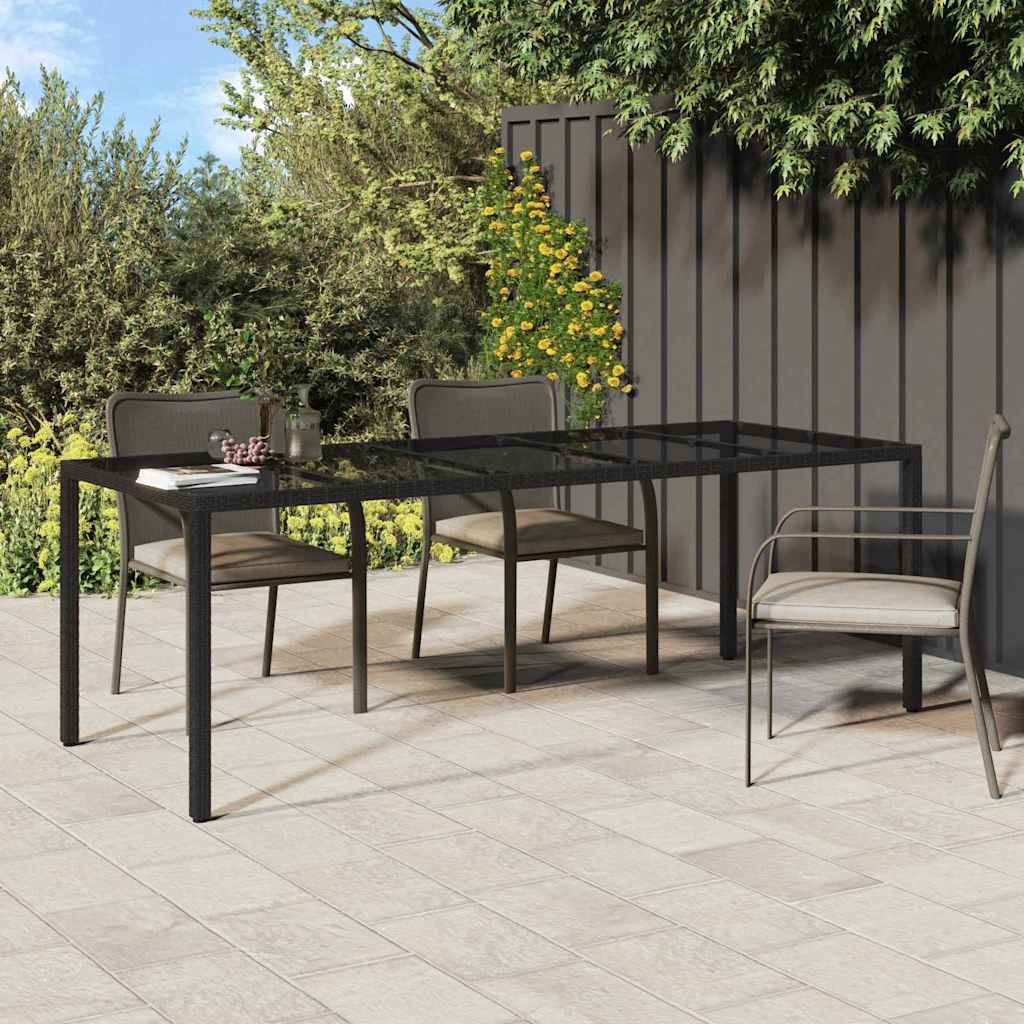 Tuinstafel Pure Zwart 250 x 100 x 75 cm poly rattan is nu te koop bij PeponiXL, paradijselijk wonen!