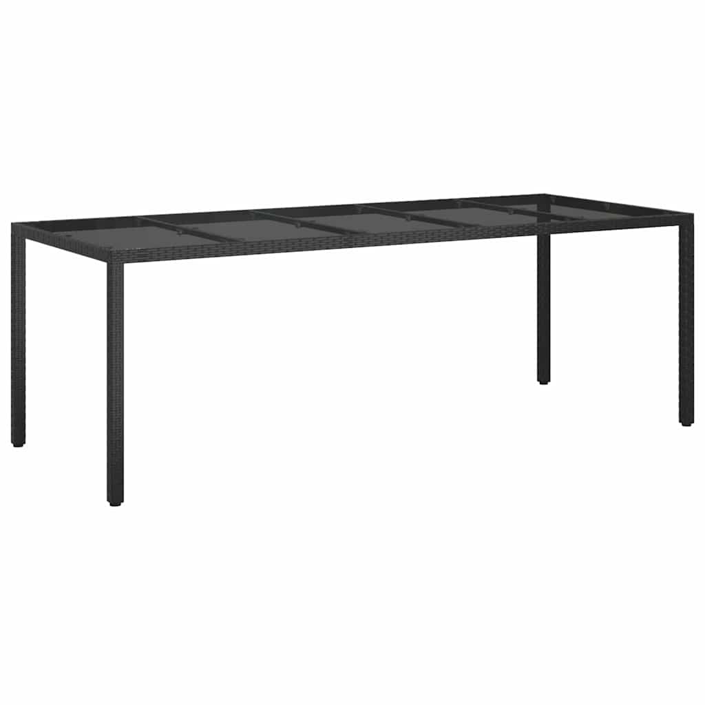 Tuinstafel Pure Zwart 250 x 100 x 75 cm poly rattan is nu te koop bij PeponiXL, paradijselijk wonen!