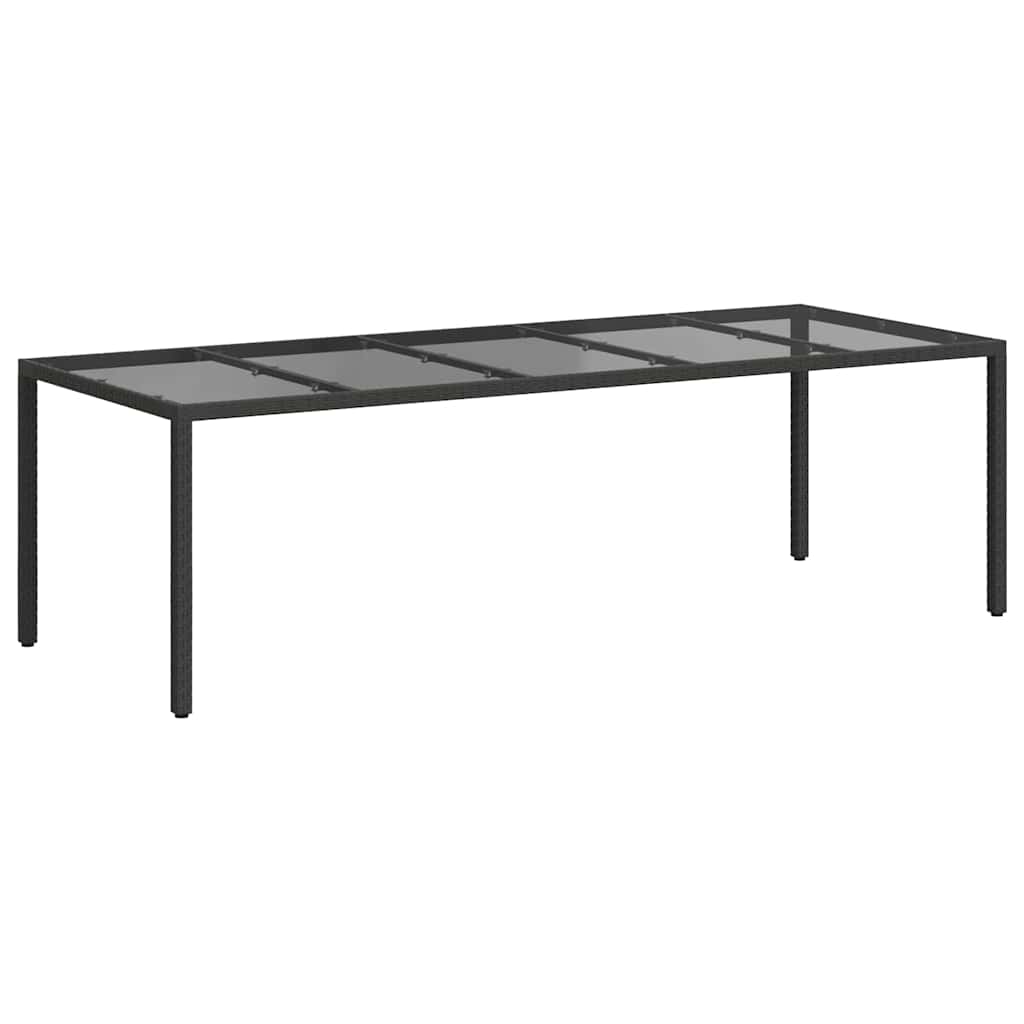 Tuinstafel Pure Zwart 250 x 100 x 75 cm poly rattan is nu te koop bij PeponiXL, paradijselijk wonen!