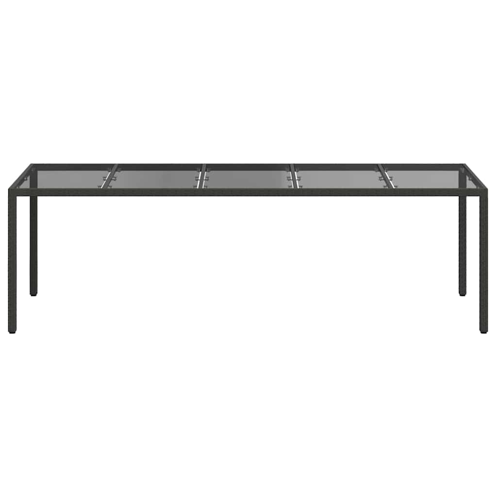 Tuinstafel Pure Zwart 250 x 100 x 75 cm poly rattan is nu te koop bij PeponiXL, paradijselijk wonen!