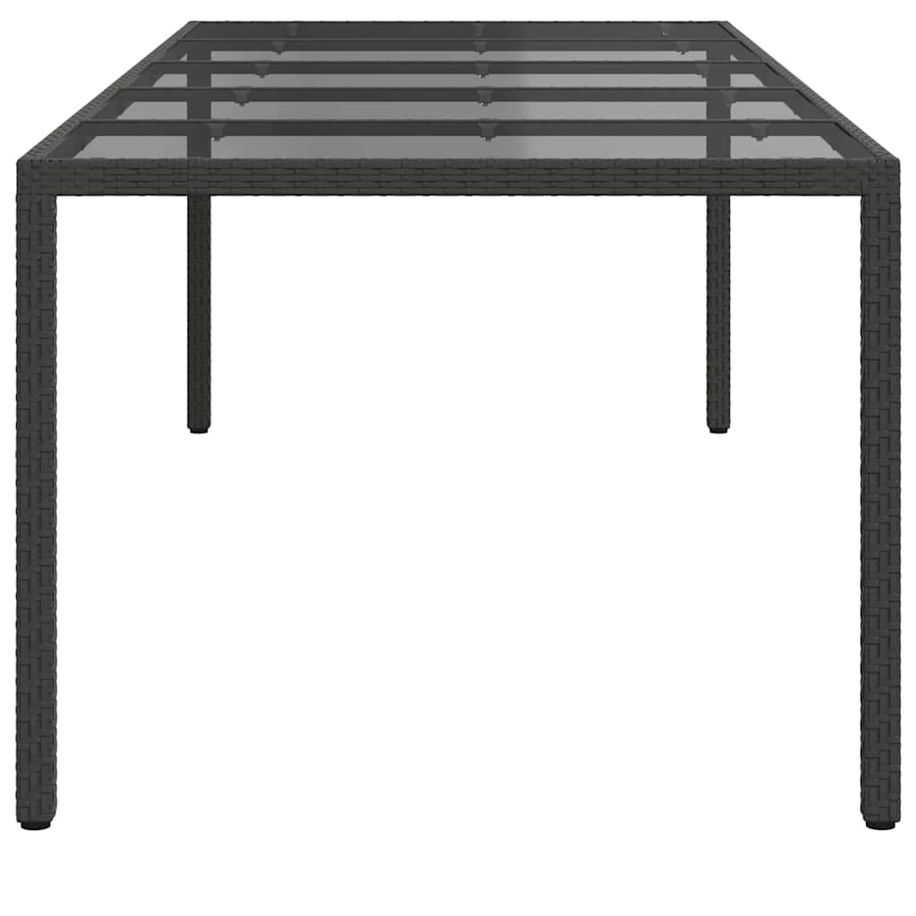 Tuinstafel Pure Zwart 250 x 100 x 75 cm poly rattan is nu te koop bij PeponiXL, paradijselijk wonen!