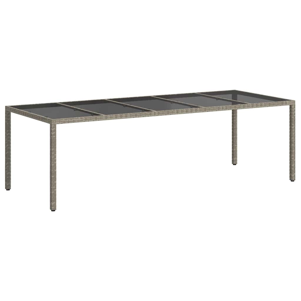 Tuinstafel Grijs 250 x 100 x 75 cm poly rattan is nu te koop bij PeponiXL, paradijselijk wonen!