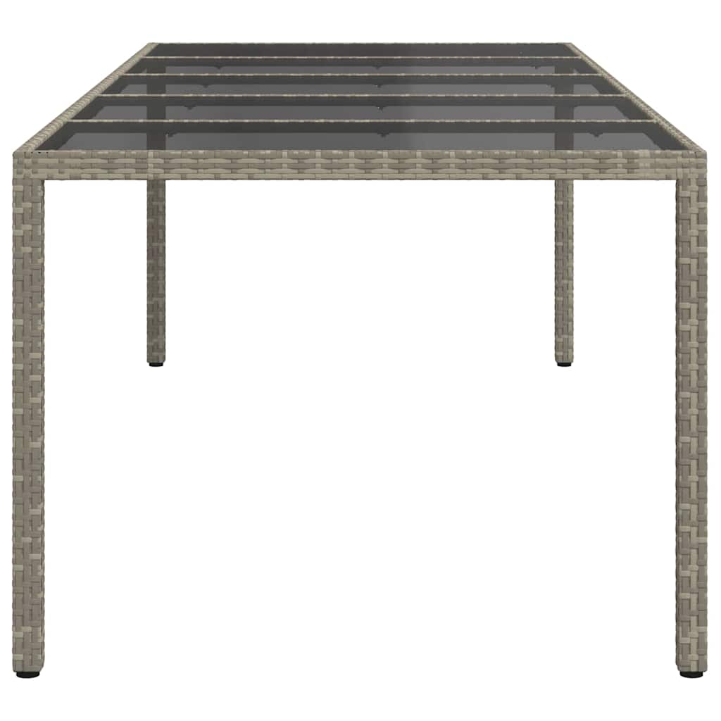 Tuinstafel Grijs 250 x 100 x 75 cm poly rattan is nu te koop bij PeponiXL, paradijselijk wonen!