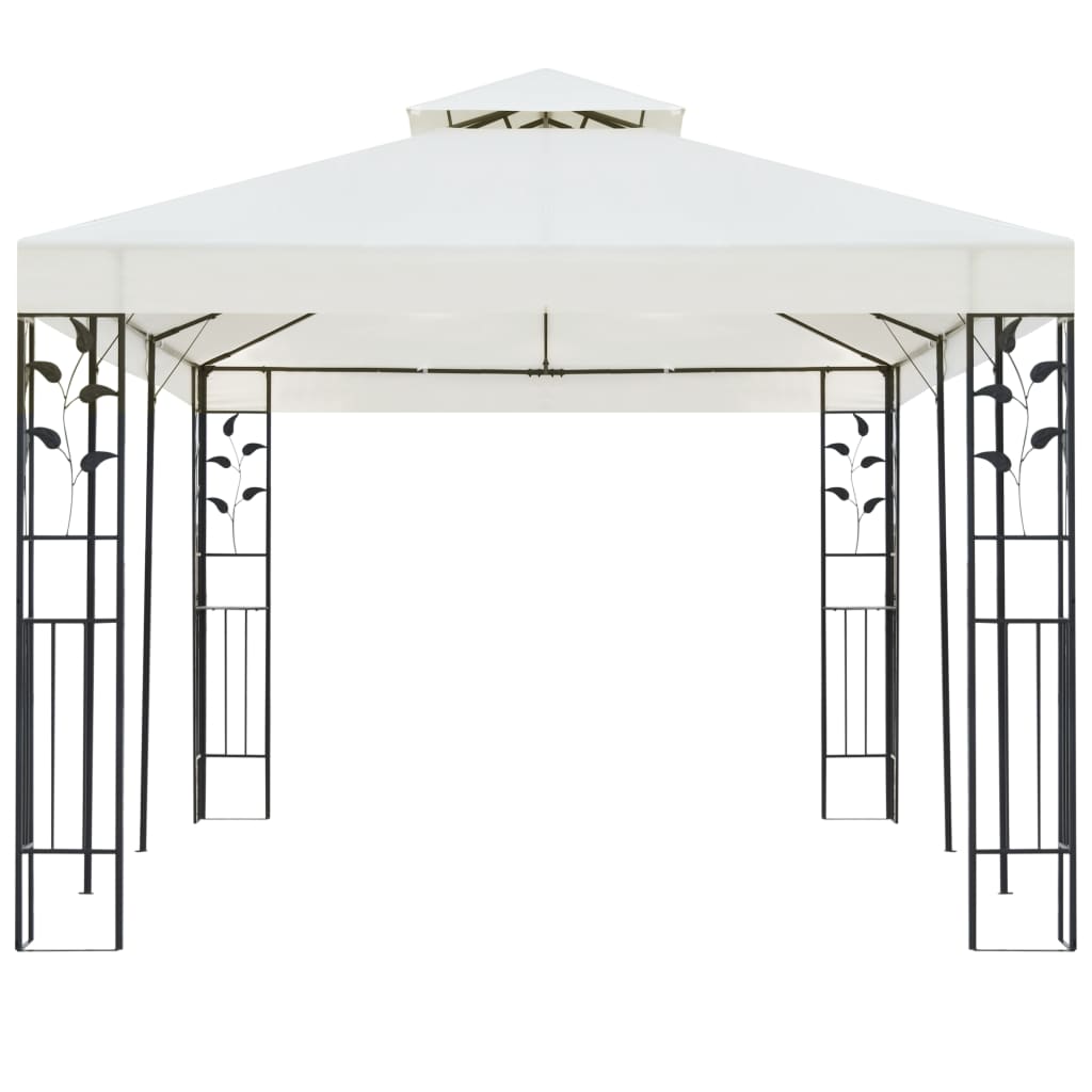 Prieel met dubbel dak 6x3 m wit is nu te koop bij PeponiXL, paradijselijk wonen!