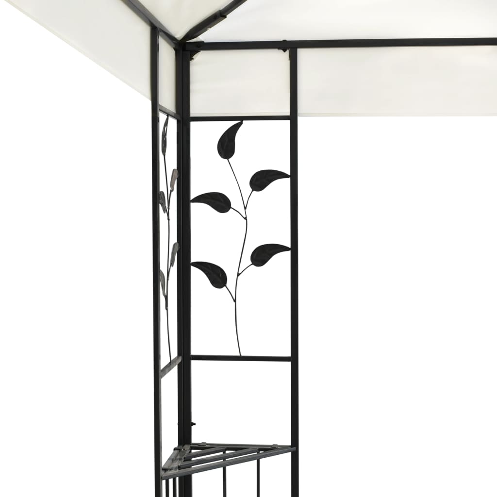 Prieel met dubbel dak 6x3 m wit is nu te koop bij PeponiXL, paradijselijk wonen!
