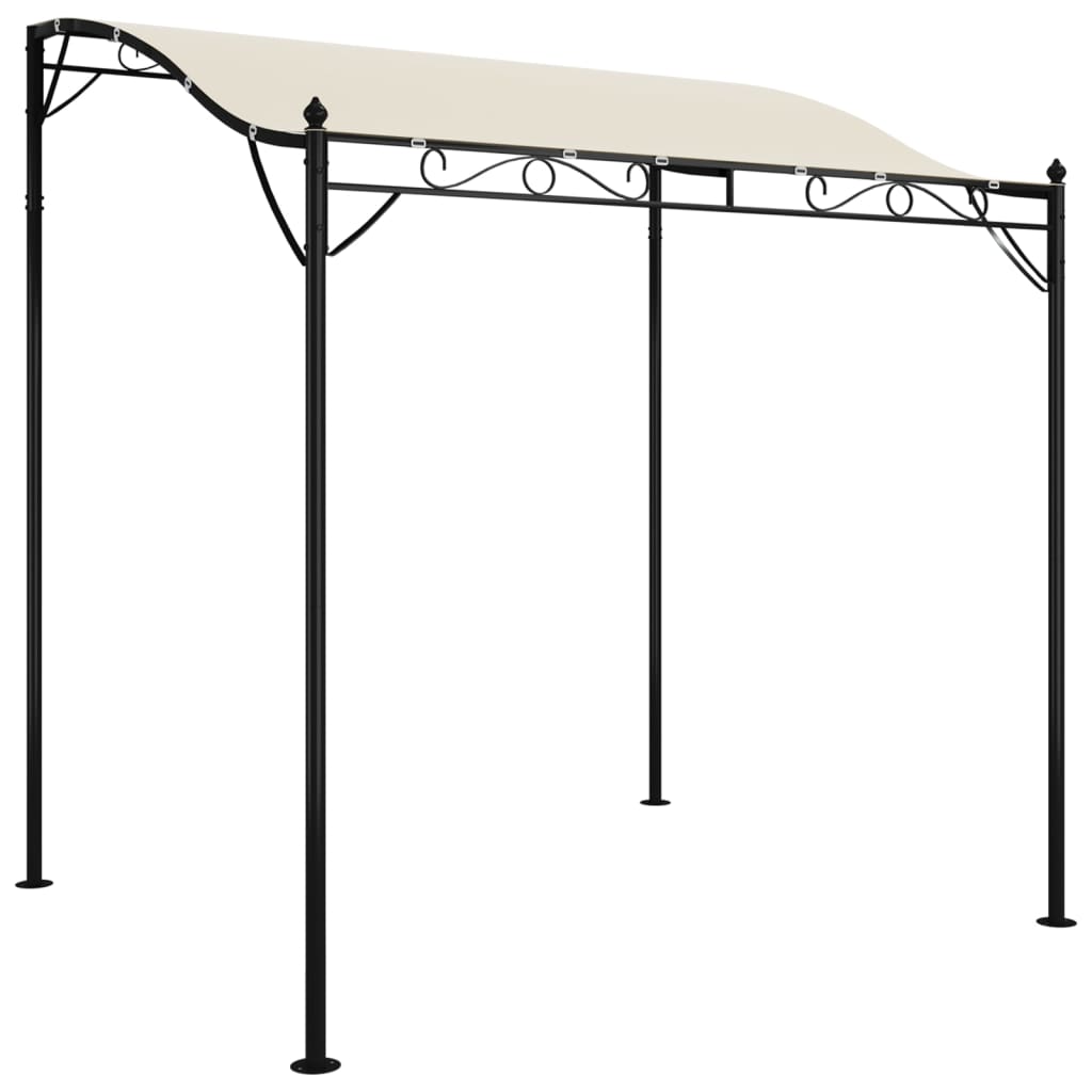 Luifel 2x2,3 m 180 g/m² stof en staal crèmekleurig is nu te koop bij PeponiXL, paradijselijk wonen!