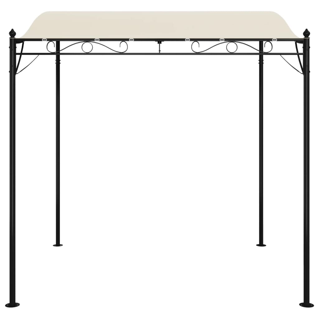Luifel 2x2,3 m 180 g/m² stof en staal crèmekleurig is nu te koop bij PeponiXL, paradijselijk wonen!
