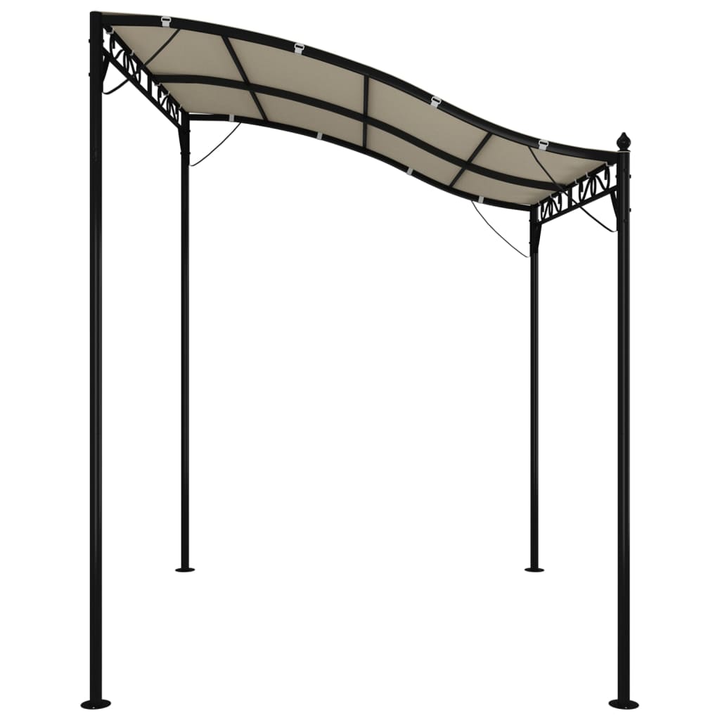 Luifel 2x2,3 m 180 g/m² stof en staal crèmekleurig is nu te koop bij PeponiXL, paradijselijk wonen!