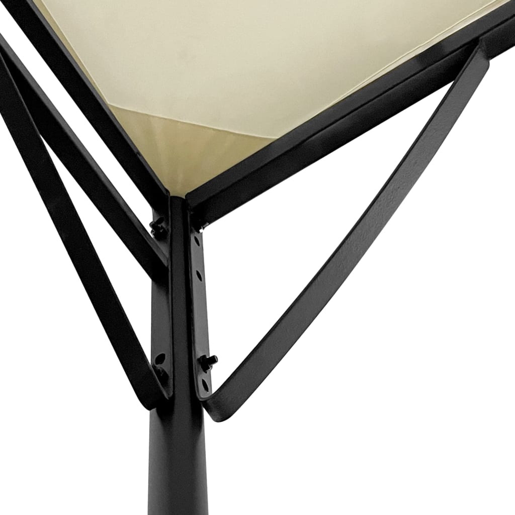 Luifel 2x2,3 m 180 g/m² stof en staal crèmekleurig is nu te koop bij PeponiXL, paradijselijk wonen!