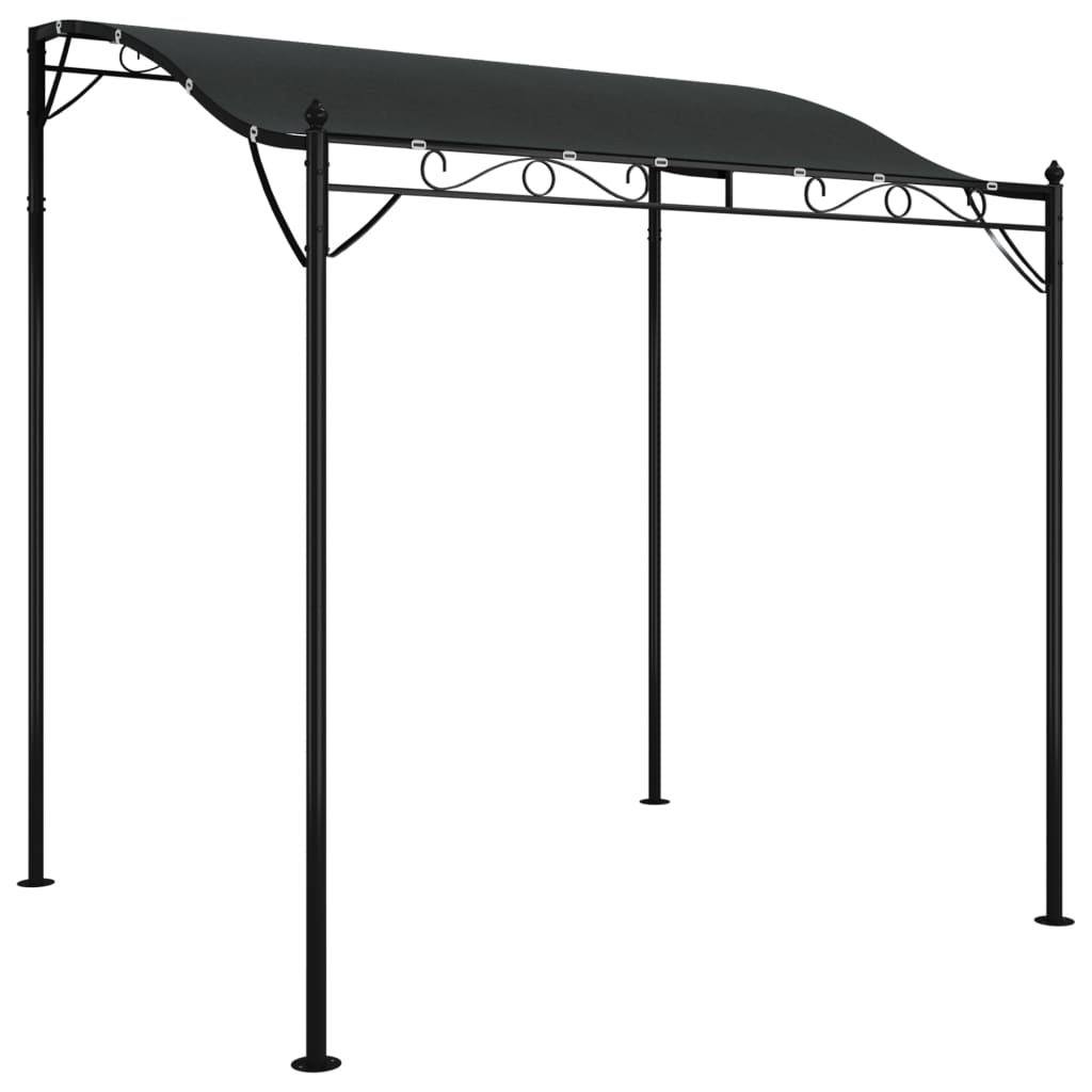 Luifel 2x2,3 m 180 g/m² stof en staal antracietkleurig is nu te koop bij PeponiXL, paradijselijk wonen!