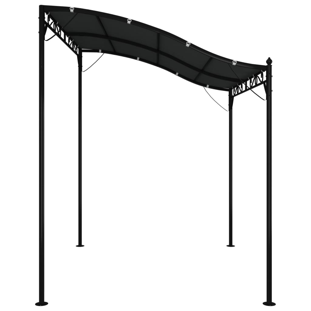 Luifel 2x2,3 m 180 g/m² stof en staal antracietkleurig is nu te koop bij PeponiXL, paradijselijk wonen!