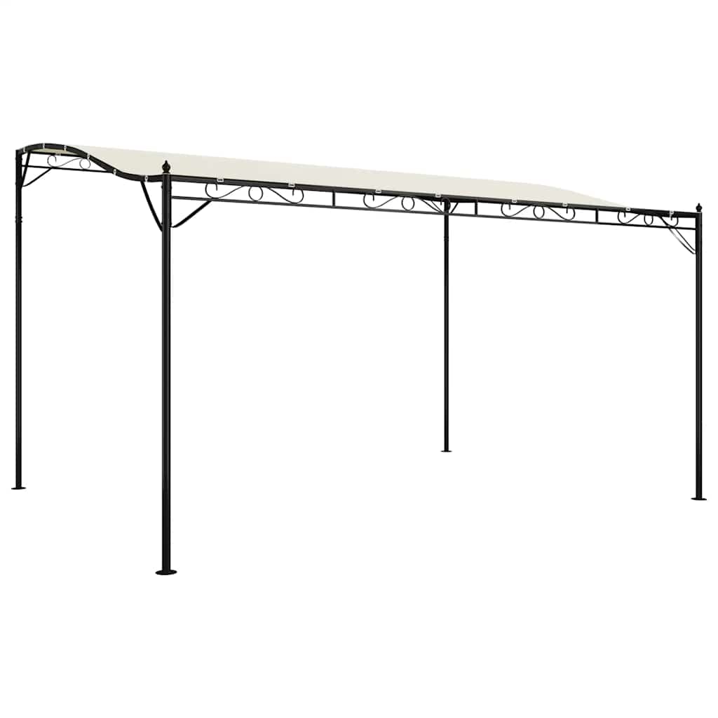Luifel 4x3 m 180 g/m² stof en staal crèmekleurig is nu te koop bij PeponiXL, paradijselijk wonen!