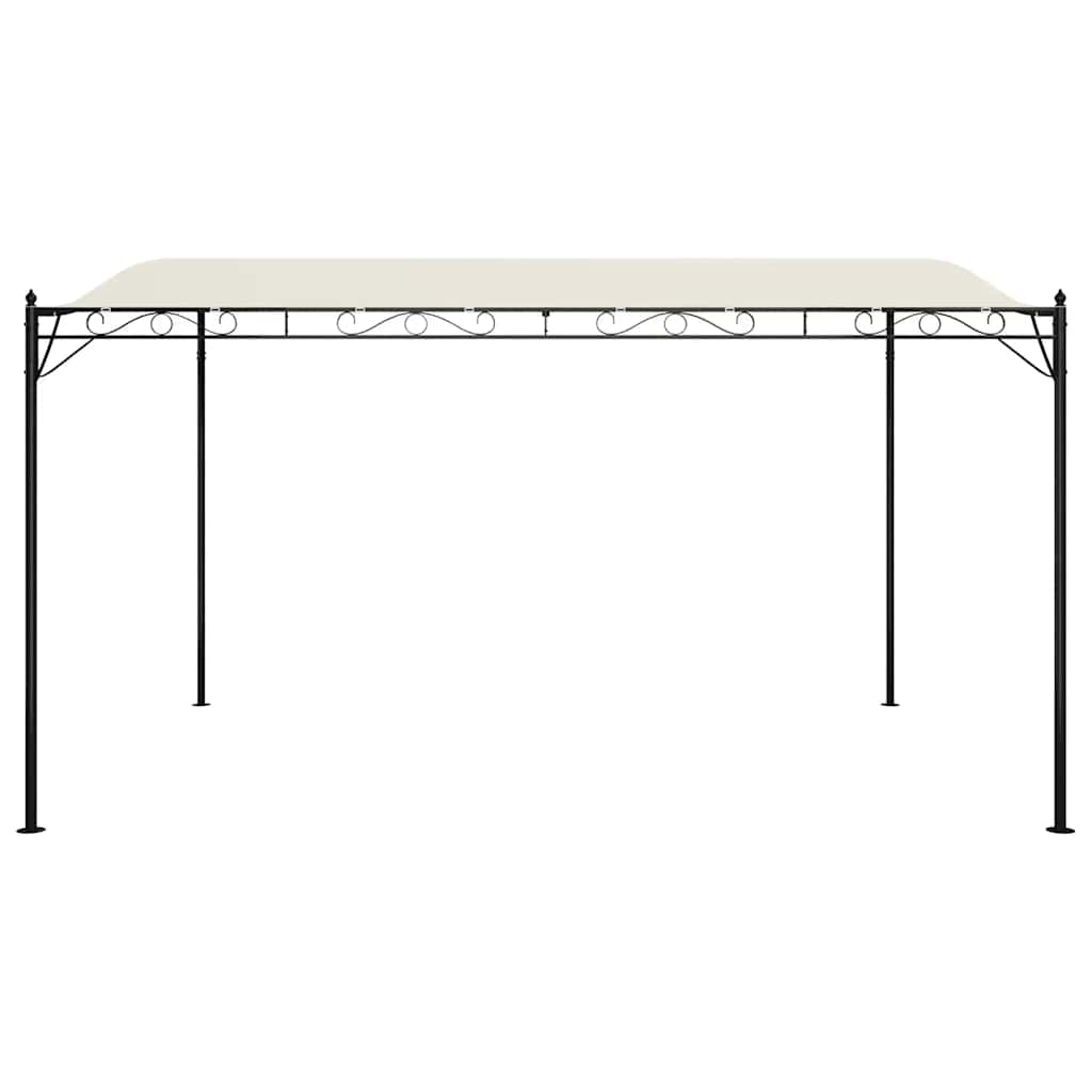 Luifel 4x3 m 180 g/m² stof en staal crèmekleurig is nu te koop bij PeponiXL, paradijselijk wonen!