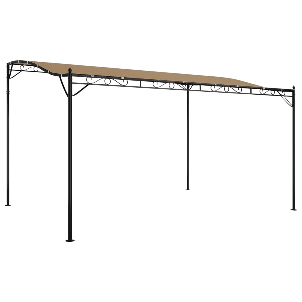 Luifel 4x3 m 180 g/m² stof en staal taupe is nu te koop bij PeponiXL, paradijselijk wonen!