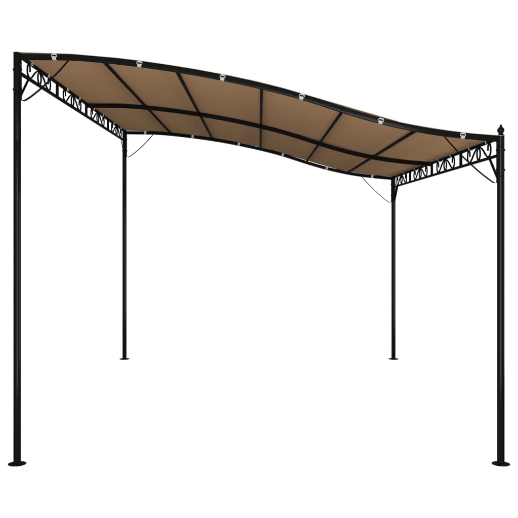Luifel 4x3 m 180 g/m² stof en staal taupe is nu te koop bij PeponiXL, paradijselijk wonen!