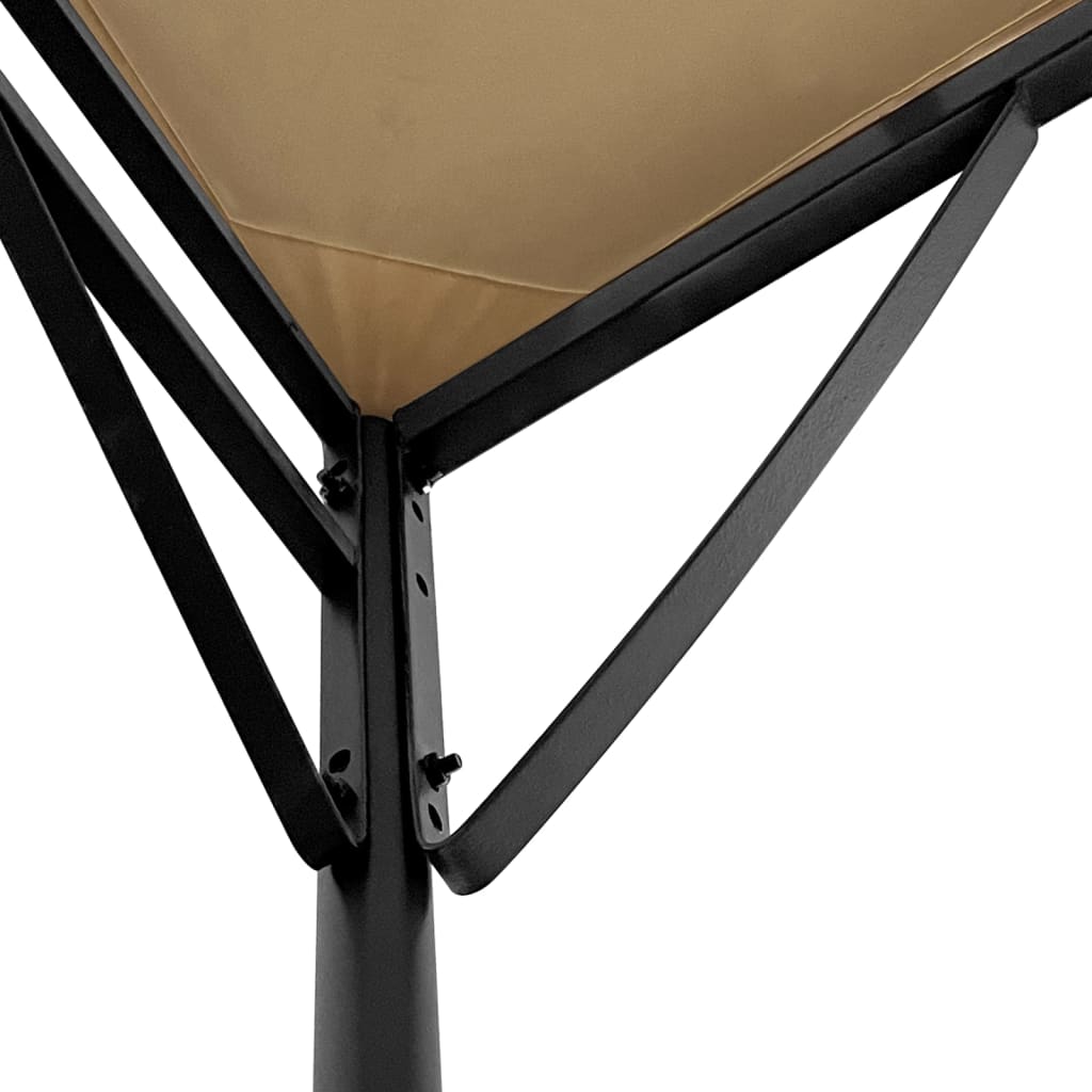 Luifel 4x3 m 180 g/m² stof en staal taupe is nu te koop bij PeponiXL, paradijselijk wonen!