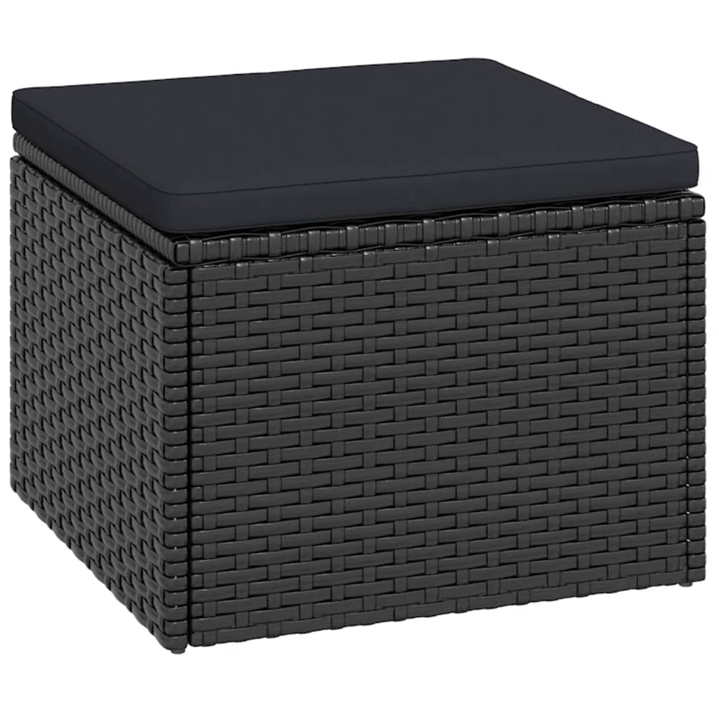 Loungeset poly rattan zwart is nu te koop bij PeponiXL, paradijselijk wonen!