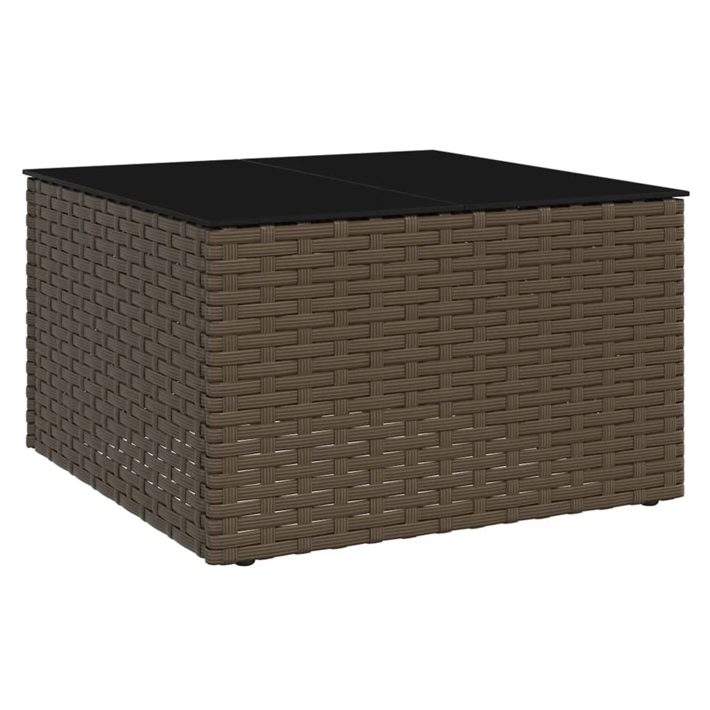 2-delige Loungeset met kussens poly rattan bruin is nu te koop bij PeponiXL, paradijselijk wonen!