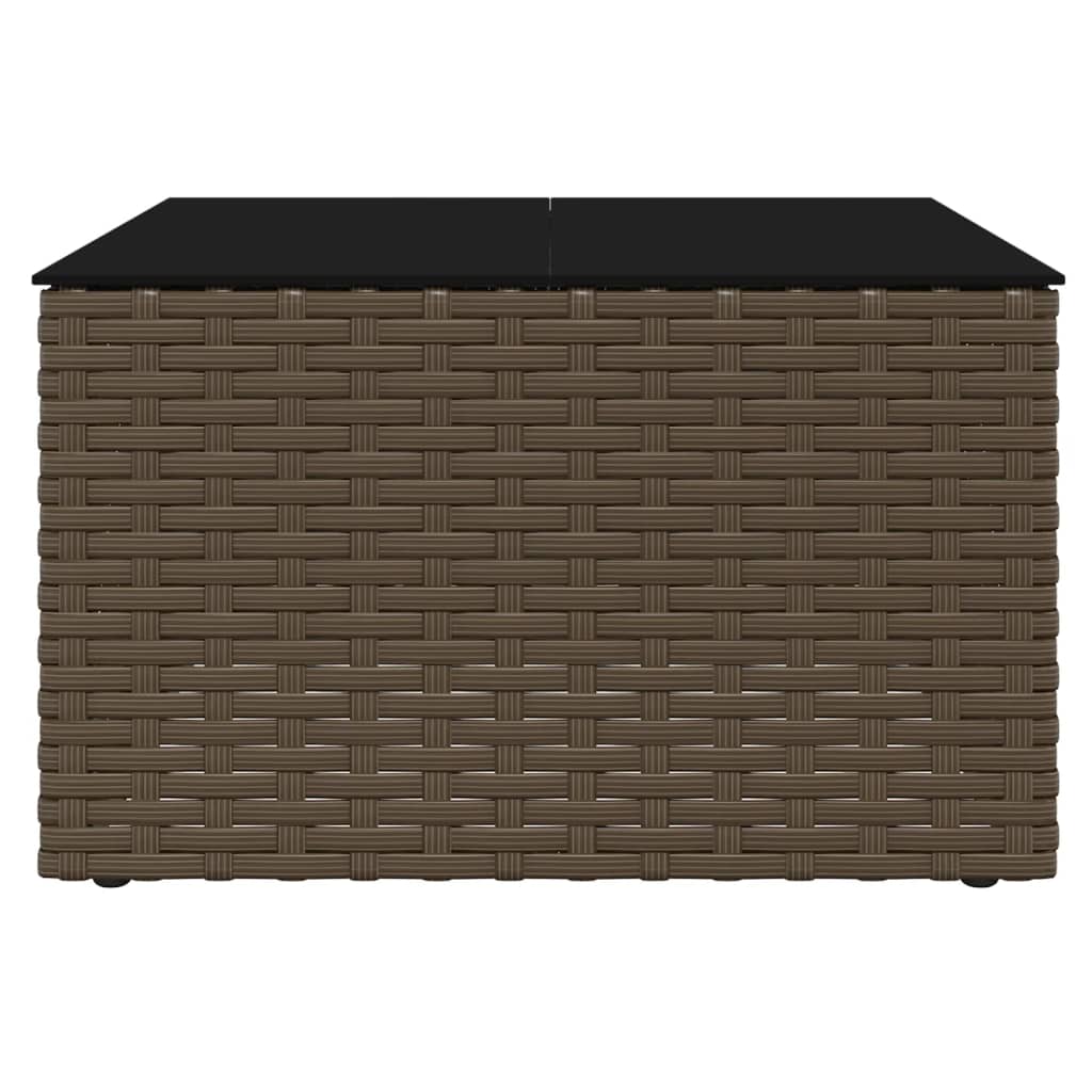 2-delige Loungeset met kussens poly rattan bruin is nu te koop bij PeponiXL, paradijselijk wonen!
