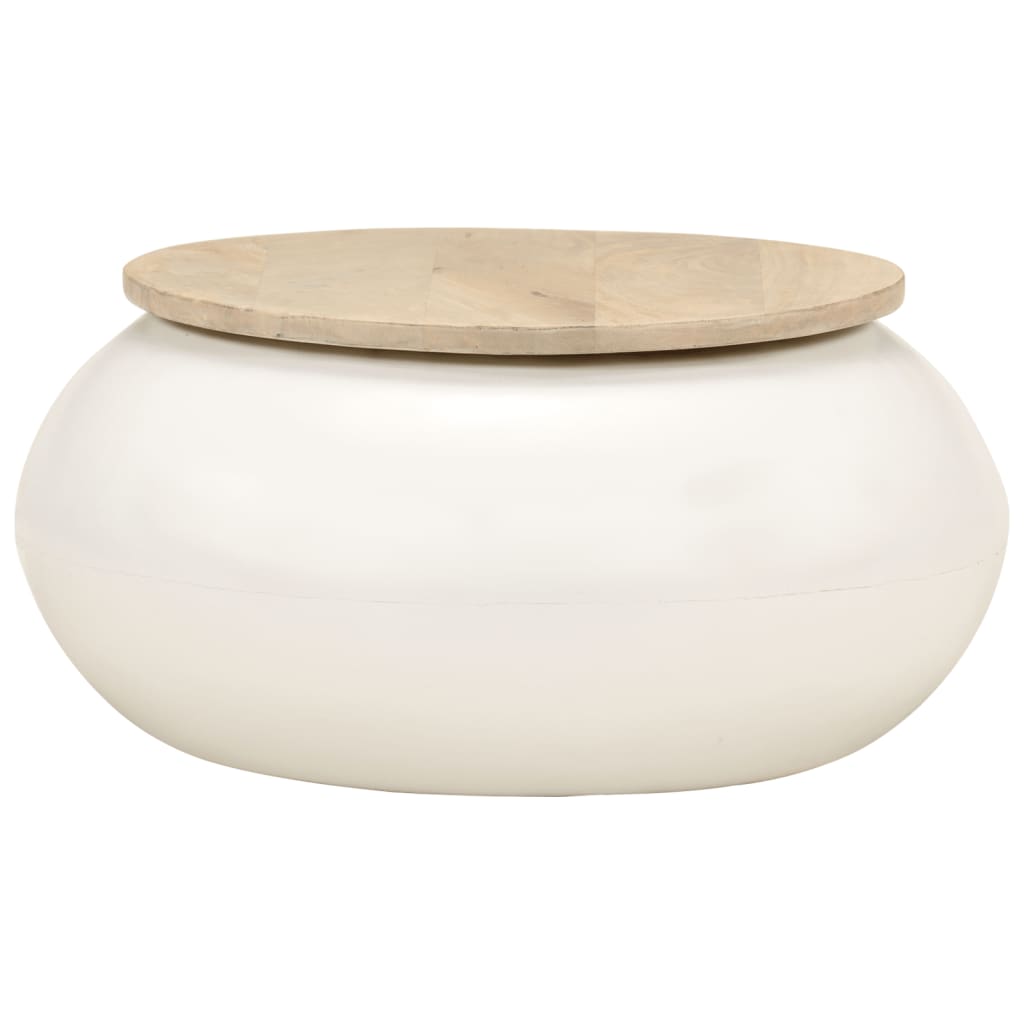 Salontafel 51x51x27 cm massief mangohout is nu te koop bij PeponiXL, paradijselijk wonen!