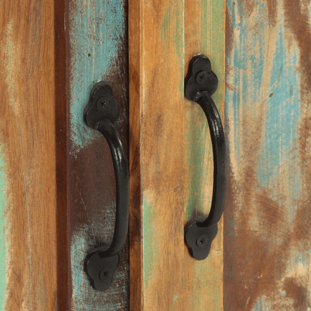 Dressoir met 2 deuren 55x30x70 cm massief gerecycled hout is nu te koop bij PeponiXL, paradijselijk wonen!