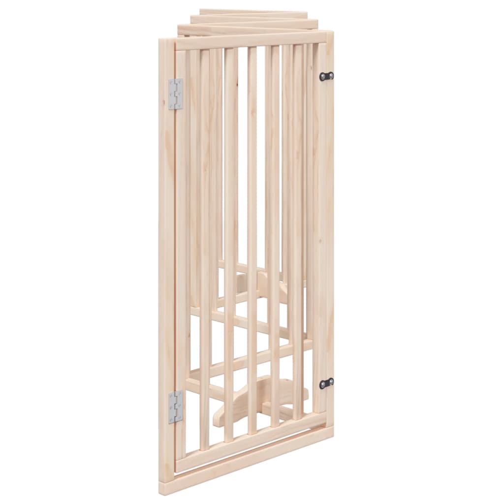 Hondenhek met deur opvouwbaar 6 panelen 300 cm populierenhout is nu te koop bij PeponiXL, paradijselijk wonen!
