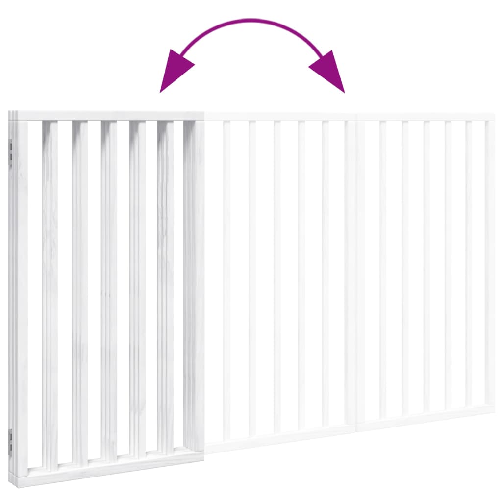 Hondenhek opvouwbaar 3 panelen wit 150 cm populierenhout is nu te koop bij PeponiXL, paradijselijk wonen!