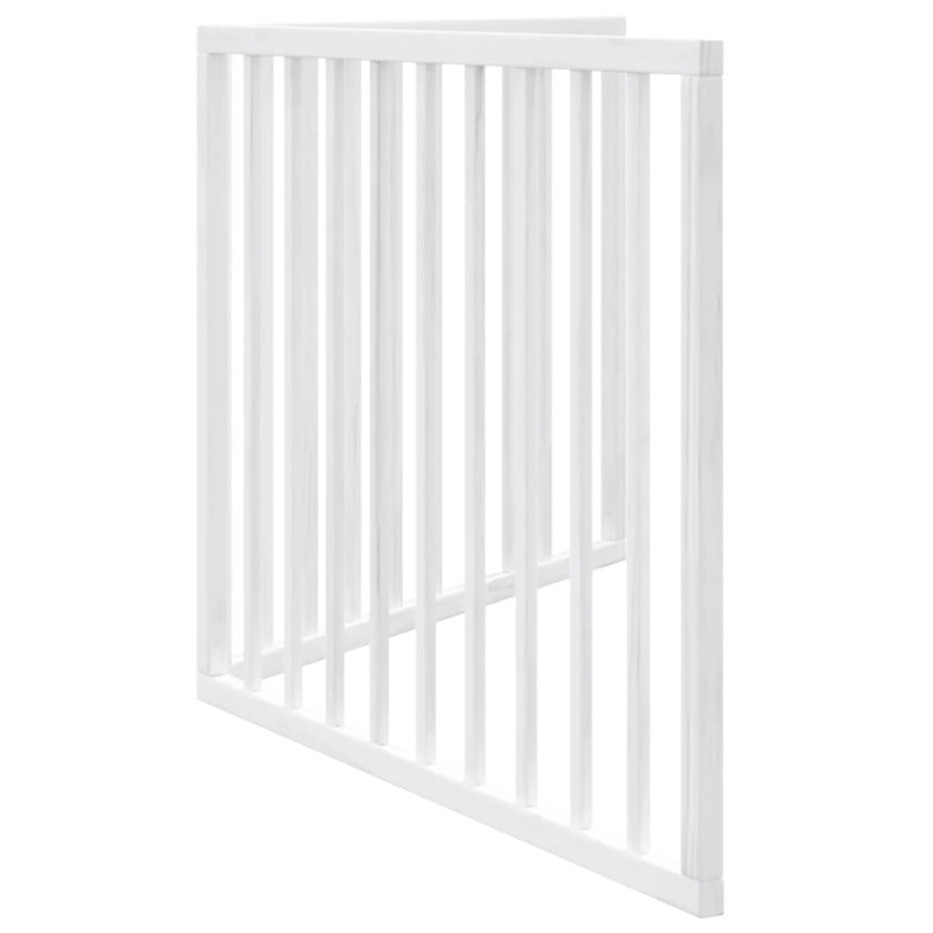 Hondenhek opvouwbaar 2 panelen wit 160 cm populierenhout is nu te koop bij PeponiXL, paradijselijk wonen!