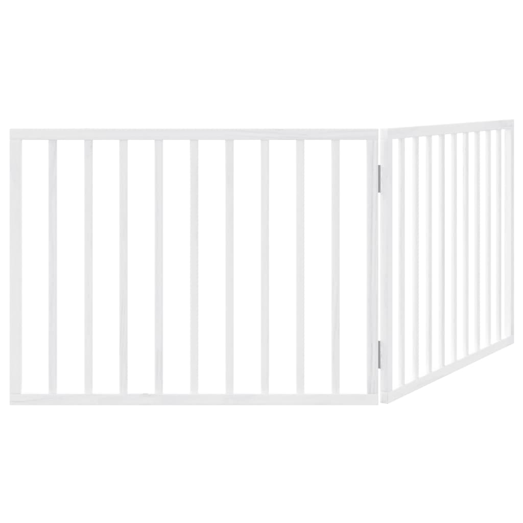 Hondenhek opvouwbaar 2 panelen wit 160 cm populierenhout is nu te koop bij PeponiXL, paradijselijk wonen!