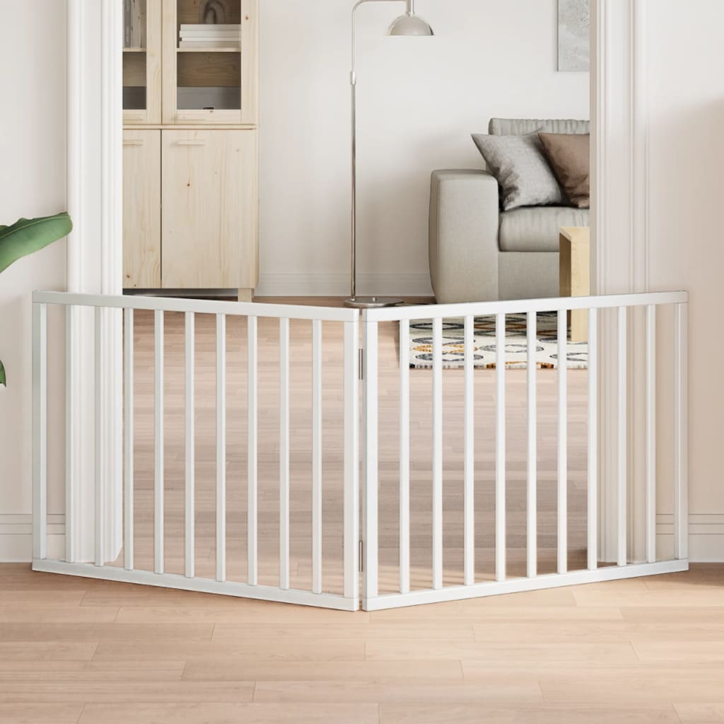 Hondenhek opvouwbaar 2 panelen wit 160 cm populierenhout is nu te koop bij PeponiXL, paradijselijk wonen!